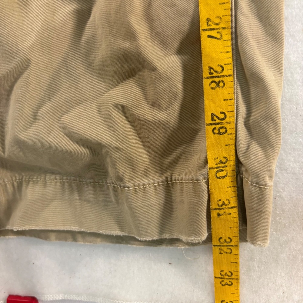 American Eagle Mens Bootcut Chino Pants Tan Khaki Cotton 32x32 RN54485 - Picture 5 of 7